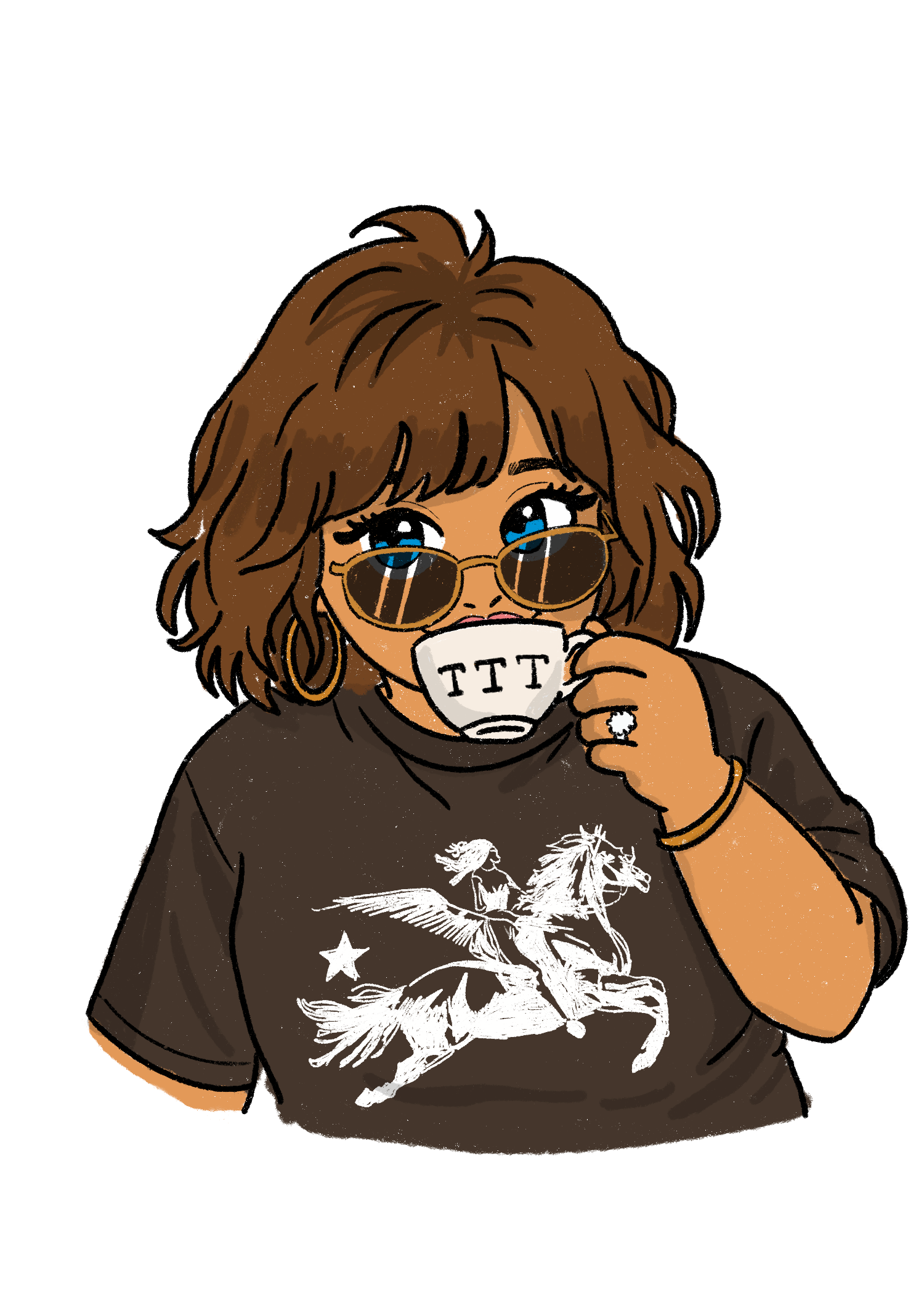 Michelle die-cut sticker