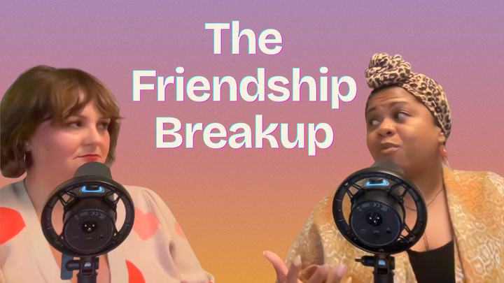 Michelle and Danyelle at the mic — The Friendship Breakup