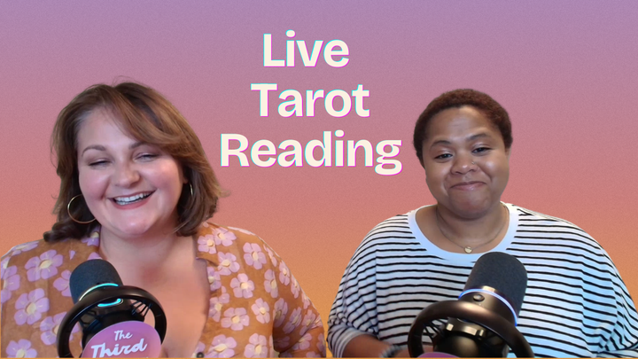 Michelle and Danyelle smiling — Live Tarot Reading